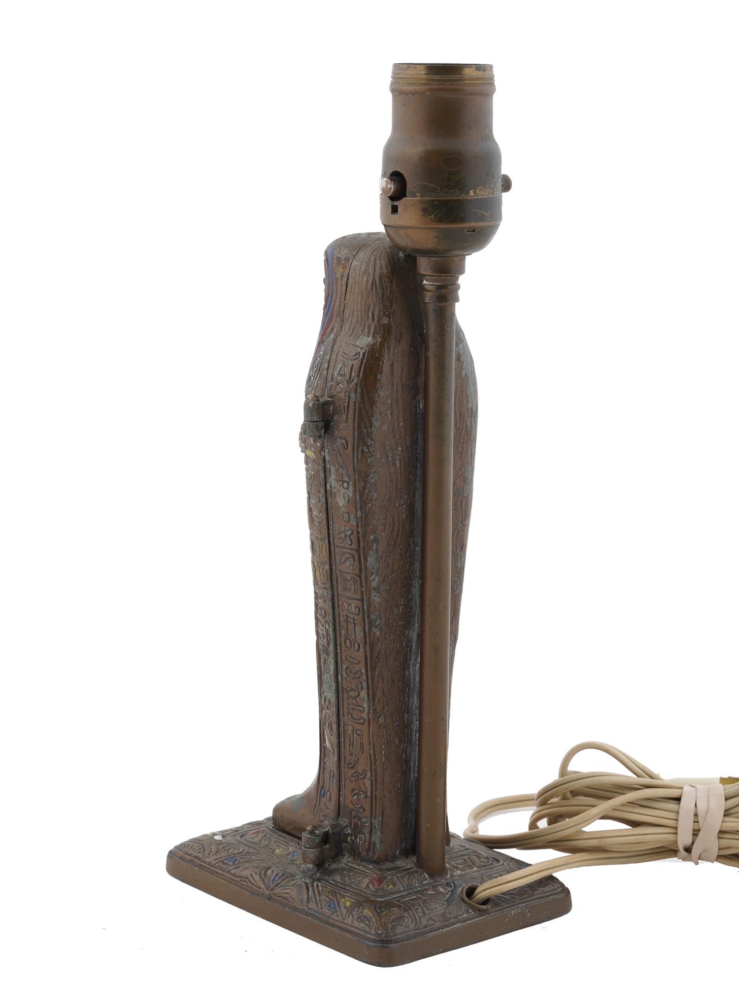 ANTIQUE ART DECO EGYPTIAN MUMMY LAMP BY ARONSON PIC-4